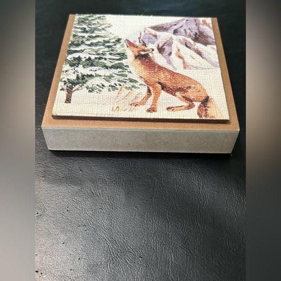 Rustic Wildlife Tapestry like Canvas Art Set - Picture 5 of 10